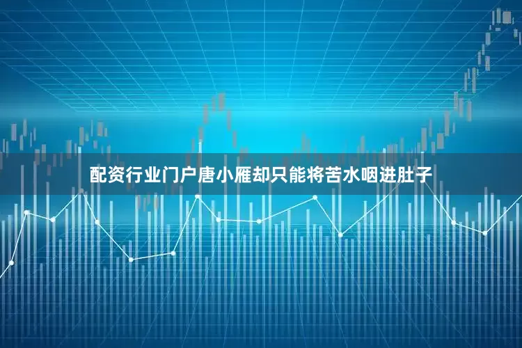 配资行业门户唐小雁却只能将苦水咽进肚子